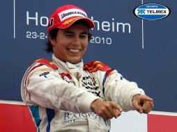 El piloto tapatío Sergio Pérez lucirá el número 17 en el siguiente Mundial de Fórmula 1. MEXSPORT  /