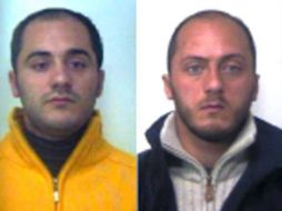 Los hermanos Leonardo (izq.) y Giovanni Vitale, supuestos jefes de la mafia en Partinico. EFE  /