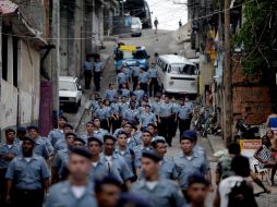 Unidad de Policía Pacificadora opera en favela. AP  /