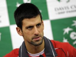 Novak Djokovic liderará el equipo serbio en la Copa Davis. AFP  /