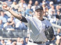 Alfredo Aceves, lanzador de los Yanquis de Nueva York, se accidentó en una bicicleta. GETTY IMAGES SPORT  /