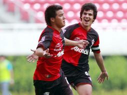 Alejandro Leyva (izq.) anotó dos goles para la causa del Atlas. E. PACHECO  /