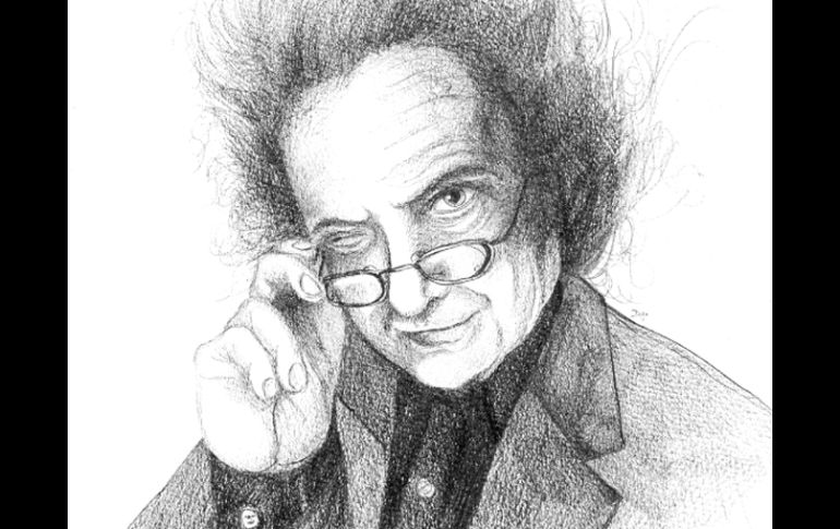 Piglia es un hombre de rostro pasivo y sonrisa canalla.  /