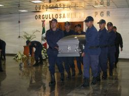 Los elementos fueron despedidos en la sede estatal de la PGR. M. PATIÑO  /
