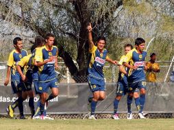 Raúl Jiménez anotó a favor del América con un remate de cabeza. MEXSPORT  /