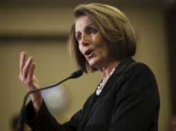 Nancy Pelosi, en rueda de prensa sobre la finalización de las ayudas a los desempleados. EFE  /