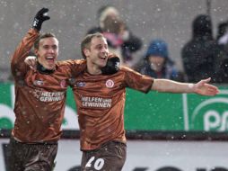 En la decimoquinta jornada de la Liga Alemana, el St. Pauli logró sacar el triunfo sobre el Kaiserslautern. EFE  /