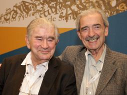 Antonio Gamoneda (izquierda) describió a Juan Gelman como un ser humano que no puede ser otra cosa que poeta. A. CAMACHO  /