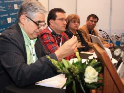 ''El Fisgón'' intervino en la ponencia. A. HINOJOSA  /