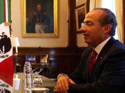El Presidente Felipe Calderón. EL UNIVERSAL  /