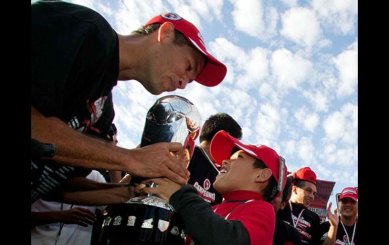 Jugadores del Tijuana festejaron el título con sus familias. MEXSPORT  /