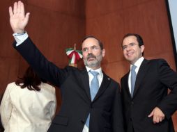 Gustavo Madero ganó la elección para ser el sucesor de César Nava. NTX  /