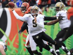 El mariscal de campo de los Santos de Nuevo Orleans, Drew Brees, fue fundamental para la victoria. REUTERS  /