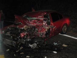 El choque frontal se registró alrededor de la 1:30 horas. O. RUVALCABA  /