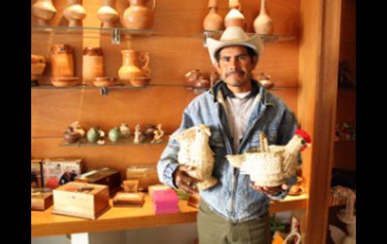 La pieza con la participó es la creación de una yunta antigua de aproximadamente 50 centímetros de alto. ZACATECAS.GOB  /