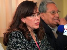 La senadora perredista Yeidckol Polevnsky. EL UNIVERSAL  /