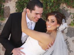 Los novios, Diego Sánchez López y Paulina Rivera Diaz de León.  /