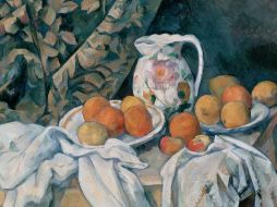 Imagen de la pintura ''Bodegón en cortina'' del artista francés.ESPECIAL  /