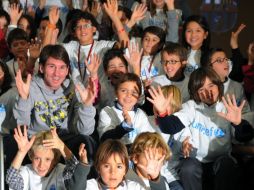 El jugador argentino Lionel Messi participó en un acto de la Unicef. EFE  /