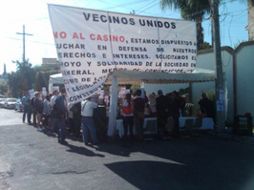 Los vecinos ya se han manifestado en contra de la construcción del casino en su colonia. L. HERRERA  /