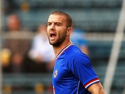 Emanuel Villa, jugador del Cruz Azul, calificó a Hugo Droguett como un refuerzo que le puede aportar mucho a la Máquina. MEXSPORT  /