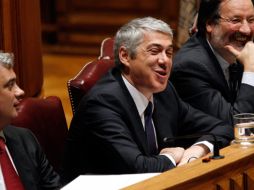 Socrates, durante su debate de dos veces al mes con los miembros del parlamento. AP  /