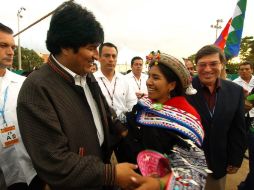 Evo MOrales, en la cumbre de Cancún. EFE  /