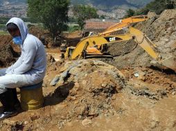 El alud en Bello es causa de las fuertes lluvias. AFP  /