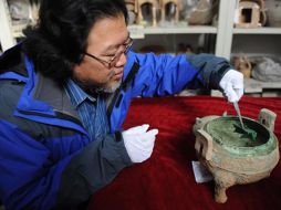 El diario oficial 'China Daily' recoge el hallazgo del Instituto Arqueológico de la provincia de Shaanxi. ESPECIAL  /