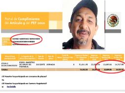 La semana pasada se dio a conocer el registro de Servando Gómez en la nómina magisterial. EL UNIVERSAL  /