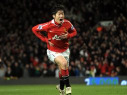 Con un gol del surcoreano Park Ji-Sung, el Manchester United logró el triunfo sobre el Arsenal. AFP  /