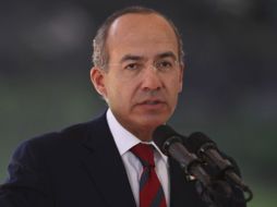 El Presidente Felipe Calderón durante una conferencia de prensa donde abordó el tema de WikiLeaks. AP  /