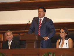 Aristóteles Sandoval Díaz rindió ayer su primer informe de Gobierno. S. NÚÑEZ  /