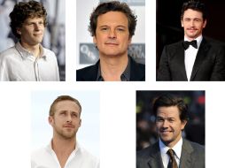 Composición gráfica de los actores nominados a la categoría de mejor actor dramático  a los Globos de Oro de 2011. EFE  /