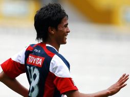 El juvenil de Chivas anotó uno de los goles del Tri. MEXSPORT  /