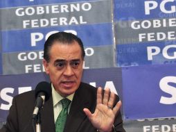 El vocero de la PGR, afirma que investigarán la supuesta grabación en la que ‘‘La Tuta’’  habla de la muerte de Moreno. EL UNIVERSAL  /