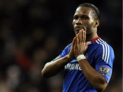 Dider Drogba durante el partido frente al Tottenham. AFP  /