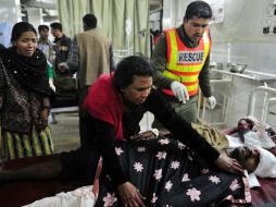 Los heridos fueron trasladados al Lady Reading Hospital para ser atendidos. AFP  /