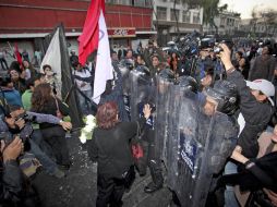 Alrededor de 200 personas se manifestaron contra el homicidio de la activista en Avenida Reforma en la Ciudad de México. EL UNIVERSAL  /