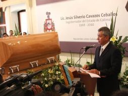 Funeral del ex gobernador Silverio Cavazos Ceballos, ultimado afuera de su residencia el  21 de noviembre. EL UNIVERSAL  /