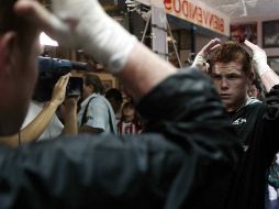 Saúl “Canelo” Álvarez se perfila para ir por el título absoluto. MEXSPORT  /