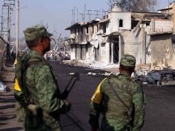 Los militares trabajan en coordinación con autoridades federales, estatales y municipales. EL UNIVERSAL  /