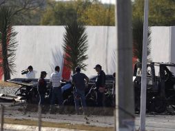 El coche bomba explotó frente a la comandancia de Policía del municipio de Zuazua. REUTERS  /