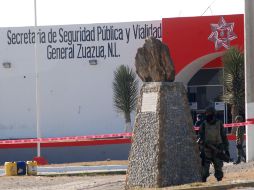 El coche-bomba explotó el pasado viernes en Zuazua, Nuevo León. EL UNIVERSAL  /