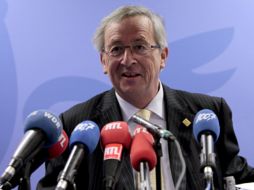 Jean-Claude en rueda de prensa tras finalizar la cumbre de líderes de la Unión Europea  en Bruselas (Bélgica). EFE  /