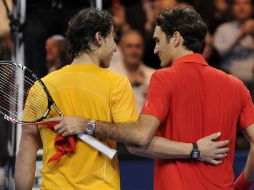 Ambos tenistas se enfrentaron por una casusa altruista. AFP  /