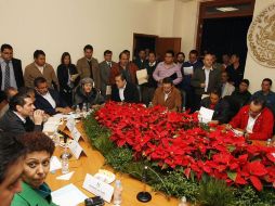 Sesión de hoy de la Comisión de Hacienda del Congreso del Estado. E. BARRERA  /