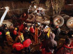 Un tráiler embistió a un retén de la Policía Federal e impactó a siete vehículos. EL UNIVERSAL  /