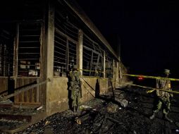 Aspecto de los daños a una casa tras la explosión en Texmelucan, Puebla. ARCHIVO  /