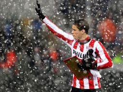 Ibrahim Afellay durante su despedida del pasado domingo con el PSV. AFP  /